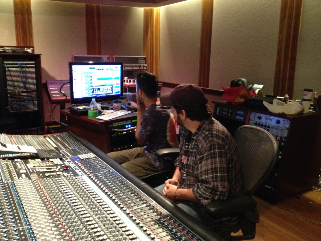 Jeff Miller and Rick Vargas at Bob Weir's studio, TRI in San Rafael, CA