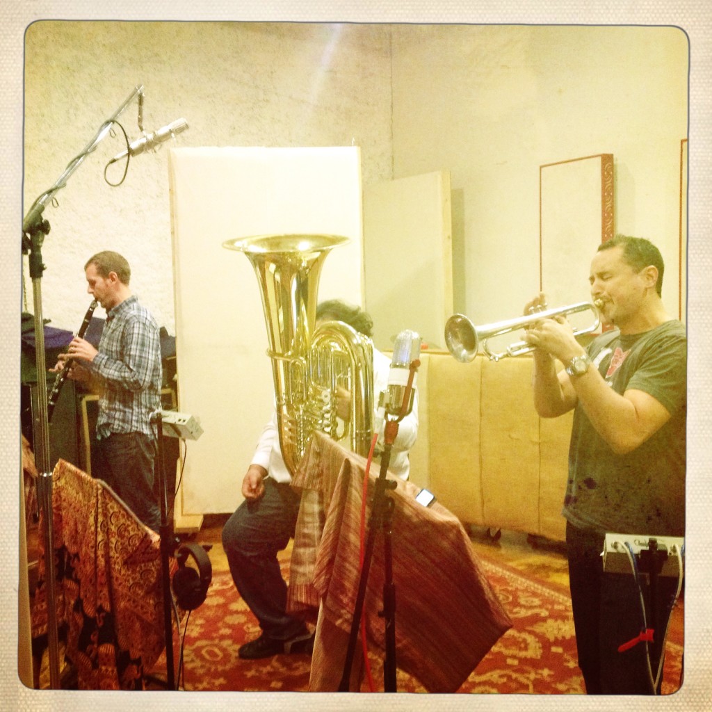 Tracking horns at Silo Sound, Denver